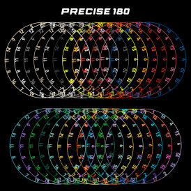 Precise180 Dart One Piece Lasercut Numern Ring Zahlenring...