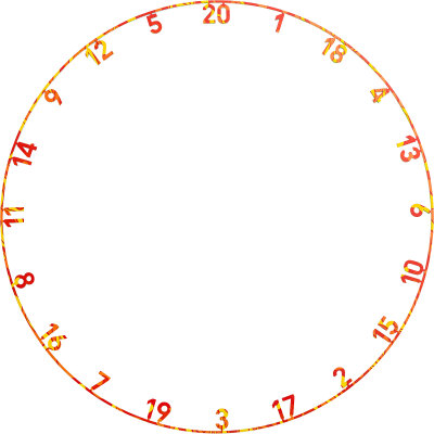 Precise180 Dart One Piece Lasercut Numern Ring Zahlenring Ersatz-Nummernring Element Fire