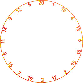 Precise180 Dart One Piece Lasercut Numern Ring Zahlenring...