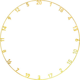 Precise180 Dart One Piece Lasercut Numern Ring Zahlenring...