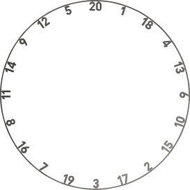 Precise180 Dart One Piece Lasercut Numern Ring Zahlenring...