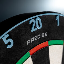 Precise180 Dart One Piece Lasercut Numern Ring Zahlenring Ersatz-Nummernring Infinity Blue