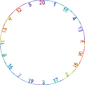 Precise180 Dart One Piece Lasercut Numern Ring Zahlenring...
