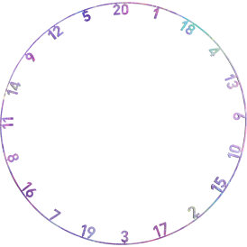 Precise180 Dart One Piece Lasercut Numern Ring Zahlenring...