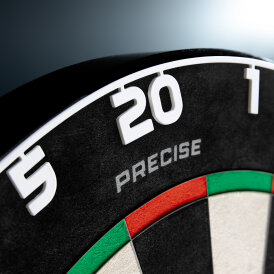 Precise180 Dart One Piece Lasercut Numern Ring Zahlenring Ersatz-Nummernring Samurai White