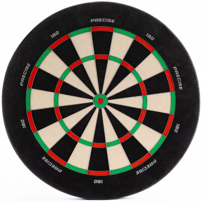 Precise180 Dart Endorphine Dartbaord Dartscheibe mit w�hlbarem Zahlenring inkl. 4 Magnethaltern