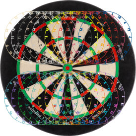 Precise180 Dart Endorphine Dartbaord Dartscheibe mit...