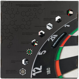 Precise180 Dart Endorphine Dartbaord Dartscheibe inkl. 4 Magnethaltern Element Fire
