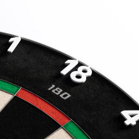 Precise180 Dart Endorphine Dartbaord Dartscheibe inkl. 4 Magnethaltern Classic White
