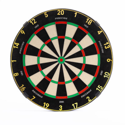 Precise180 Dart Endorphine Dartbaord Dartscheibe inkl. 4 Magnethaltern Gold