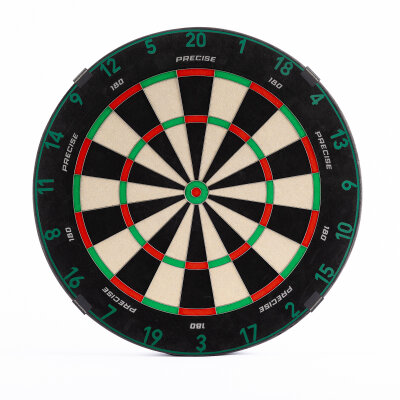 Precise180 Dart Endorphine Dartbaord Dartscheibe inkl. 4 Magnethaltern Hunting Green