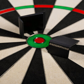 Precise180 Dart Endorphine Dartbaord Dartscheibe inkl. 4 Magnethaltern Hunting Green