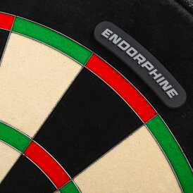 Precise180 Dart Endorphine Dartbaord Dartscheibe inkl. 4 Magnethaltern Hunting Green