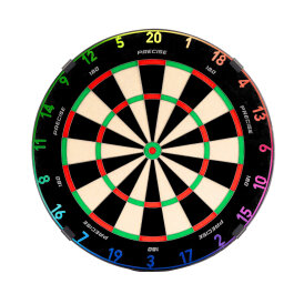 Precise180 Dart Endorphine Dartbaord Dartscheibe inkl. 4...