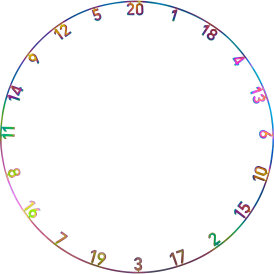 Precise180 Dart One Piece Lasercut Numern Ring Zahlenring...