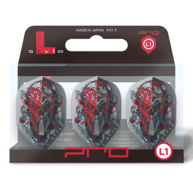 L-Style Champagne Signature Dart Flights Ryan Searle v4  - Schwarz Klar L1PRO