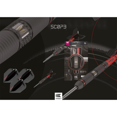 Target Steel Darts SWISS Point Scope 01 90% Tungsten Steeltip Darts Steeldart 25 g / leicht bespielt