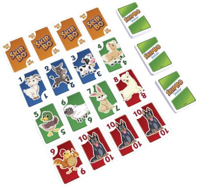 Mattel SKIP-BO Junior Kartenspiel Gesellschaftsspiel Familienspiel Kinderspiel MATTEL Games HHB37 / Verpackung besch�digt