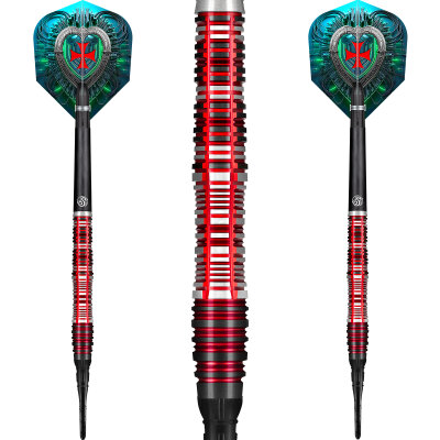 Shot Soft Darts Future Knights Dreadheart 90% Tungsten Softtip Darts Softdart 20 g / leicht bespielt