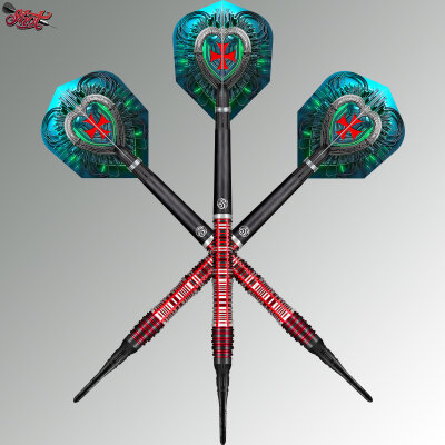 Shot Soft Darts Future Knights Dreadheart 90% Tungsten Softtip Darts Softdart 20 g / leicht bespielt