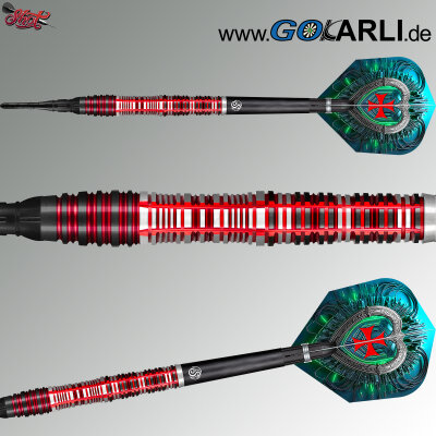 Shot Soft Darts Future Knights Dreadheart 90% Tungsten Softtip Darts Softdart 20 g / leicht bespielt