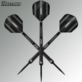 "Leicht bespielt" - Harrows Steel Darts Supergrip Black Edition 90% Tungsten Steeltip Dart Steeldart 26 g
