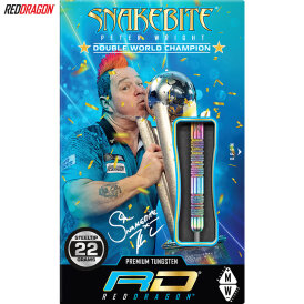 Red Dragon Steel Darts Peter Wright Diamond Fusion Spectron SE 90% Tungsten Steeltip Dart Steeldart 22 g / leicht bespielt