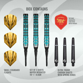Shot Soft Darts Alchemy Volta 90% Tungsten Softtip Darts Softdart 20 g