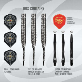 Shot Steel Darts Alchemy Runstel 90% Tungsten Steeltip Darts Steeldart