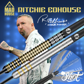 Shot Steel Darts Ritchie Edhouse Core Madhouse 90% Tungsten Steeltip Darts Steeldart