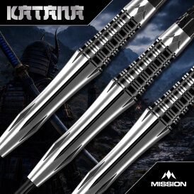 Mission Darts Steel Darts Katana 95% Tungsten mit Caliburn EVO-Spitze Steeltip Darts Steeldart 22 g