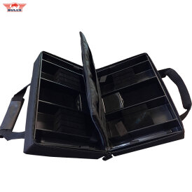 "Ohne Verpackung" - BULL´S NL Ubertas XL Black Carbon Style Case Dartkoffer Darttasche Dartcase
