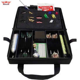 "Ohne Verpackung" - BULL´S NL Ubertas XL Black Carbon Style Case Dartkoffer Darttasche Dartcase
