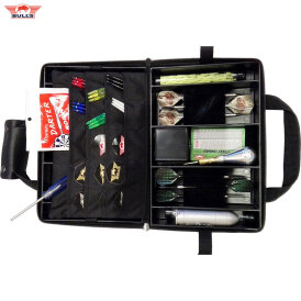 "Ohne Verpackung" - BULL´S NL Ubertas XL Black Carbon Style Case Dartkoffer Darttasche Dartcase