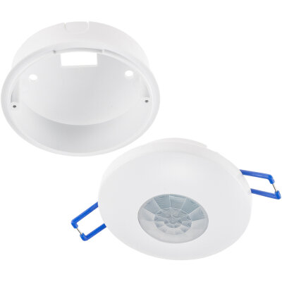 Decken-Einbau-Bewegungsmelder 360° PIR, LED geeignet, 8m Detektion, 83 x 48mm