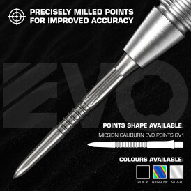 Mission Caliburn EVO Point Dart Wechsel- Spitzen Schraubspitzen Rainbow GV1 38 mm
