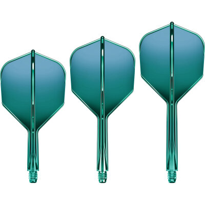 Goat Dart A1R Molded Flight- Schaftsystem Grün Standard Nr.6 M Mittel