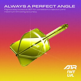 Goat Dart A1R Molded Flight- Schaftsystem Neon Gelb Standard Nr.6 S Kurz