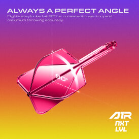 Goat Dart A1R Molded Flight- Schaftsystem Neon Pink Standard Nr.6 IM Intermediate
