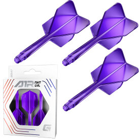 Goat Dart A1R Molded Flight- Schaftsystem Neon Lila Standard Nr.6 S Kurz