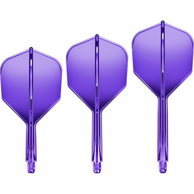 Goat Dart A1R Molded Flight- Schaftsystem Neon Lila Standard Nr.6 M Mittel