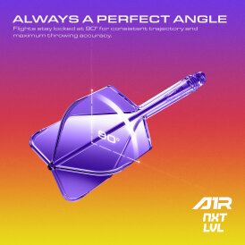 Goat Dart A1R Molded Flight- Schaftsystem Neon Lila Standard Nr.6 M Mittel