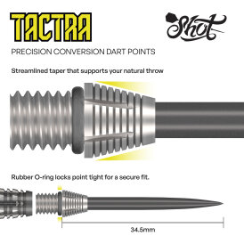 Shot Dart Steel Tip Tactra Conversion Points Schraubspitzen Wechselspitze Tactra 34 mm