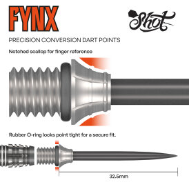 Shot Dart Steel Tip Fynx Conversion Points Schraubspitzen Wechselspitze Fynx 32 mm