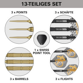 Target Steel Darts SWISS Point Bolide ENVY 04 90% Tungsten Steeltip Darts Steeldart
