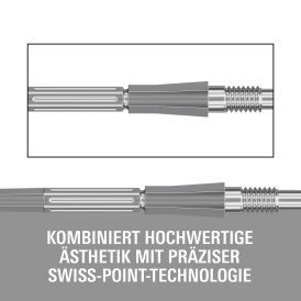 Target Steel Tip SWISS Point Dart Wechsel- Spitzen Schraubspitzen Silber Elysian Archetype 43 30 mm