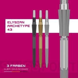 Target Steel Tip SWISS Point Dart Wechsel- Spitzen Schraubspitzen Silber Elysian Archetype 43 30 mm