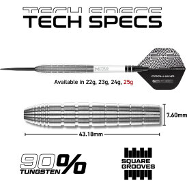 Red Dragon Steel Darts Luke Humphries TX1 90% Tungsten Steeltip Dart Steeldart 25 g