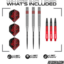 Red Dragon Steel Darts Jonny Clayton Original 2.0 90% Tungsten Steeltip Dart Steeldart 23 g