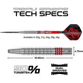 Red Dragon Steel Darts Jonny Clayton Original 2.0 90% Tungsten Steeltip Dart Steeldart 23 g